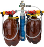 Complete Dual 4 Liter Kegging Package - Great For Beer - Kombucha - Soda - Sparkling Wine + More - Grain To Glass Inc