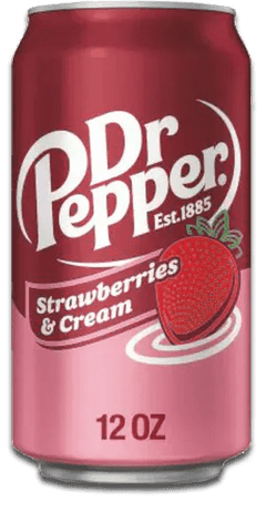 Dr Pepper Strawberries & Cream 355ml Can - Grain To Glass Inc