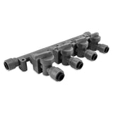 Duotight 8mm 4 Way Manifold with Check Valves - Grain To Glass Inc