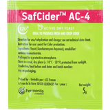 Fermentis Safcider AC - 4 Dry Cider Yeast - Fresh And Crisp Ciders - Grain To Glass Inc