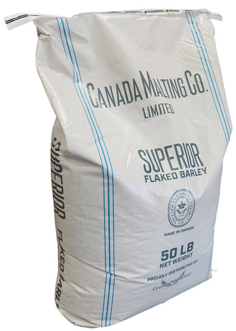 Flaked Barley Bulk 55LB Bag - CMC - Grain To Glass Inc