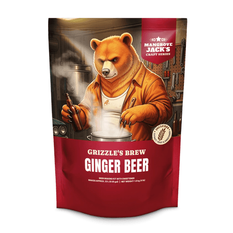 Grizzle’s Brew Ginger Beer Kit - Mangrove Jack's Craft Series - Grain To Glass Inc