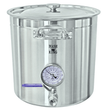 Kettle - 18.5 Gallon (Stainless Steel) with Ball Valve & Thermometer - Grain To Glass Inc