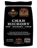 Lumber Jack Char - Hickory BBQ Pellets 20LB Bag - Grain To Glass Inc