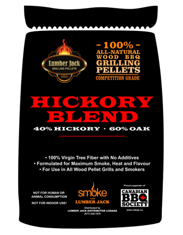 Lumber Jack Hickory Blend BBQ Pellets 20LB Bag - Grain To Glass Inc