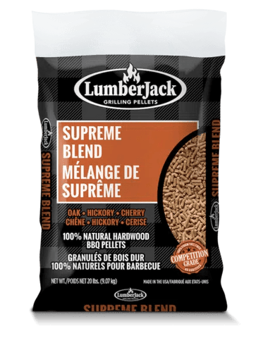 Lumber Jack Supreme Blend BBQ Pellets 20LB Bag - Grain To Glass Inc