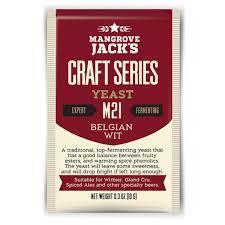 Mangrove Jack's M21 Belgian Wit Dry Beer Yeast - Grain To Glass Inc