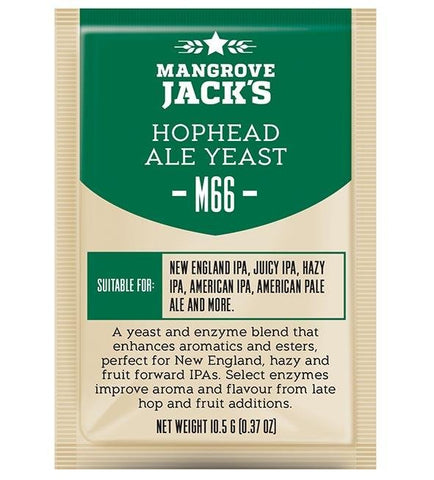Mangrove Jack's M66 Hop Head Ale Dry Beer Yeast - Grain To Glass Inc