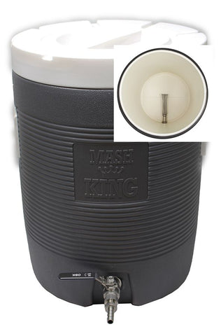 Mash Tun with Ball Valve and Bazooka Screen - Grain To Glass Inc