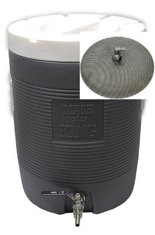 Mash Tun with Ball Valve and False Bottom - Grain To Glass Inc