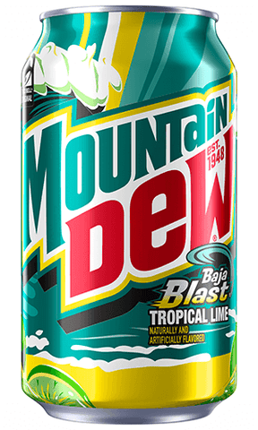 Mountain Dew Baja Blast - 355ml Can - Grain To Glass Inc