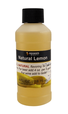 Natural Lemon Flavoring 4OZ - Brewers Best - Grain To Glass Inc