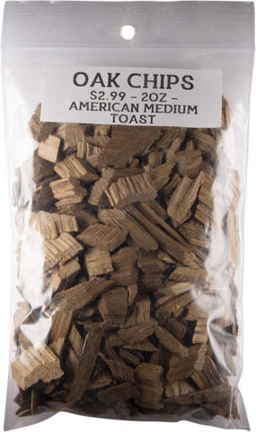 Oak Chips(Medium Toast, American) 60g - Grain To Glass Inc