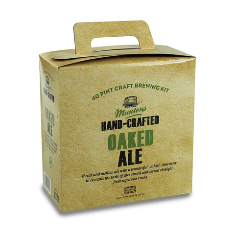 Oaked Ale - Muntons Hand Crafted Beer Kit - Grain To Glass Inc