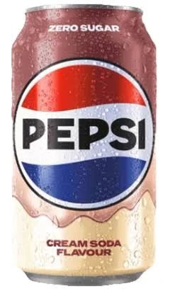Pepsi Cream Soda Zero (UK) – 330mL Can - Grain To Glass Inc