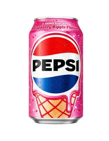 Pepsi Raspberry Ripple Zero (UK) – 330mL Can