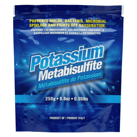 Potassium Metabisulfite 250g - Grain To Glass Inc