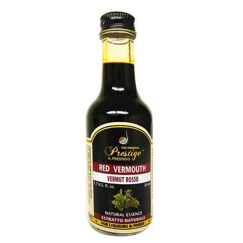 Red Vermouth 50ml Spirit Essence Flavoring - Liquor Quik Prestige - Grain To Glass Inc