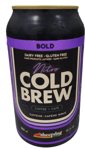 Sheepdog Nitro Cold Brew Coffee 355ml Can - Bold - Grain To Glass Inc