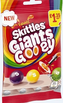 Skittles Giants Gooey Candy - 109g (UK Edition) - Grain To Glass Inc