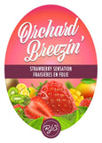 Strawberry Sensation Orchard Breezin' 30 Pack Wine Labels - HJL Designs - Grain To Glass Inc