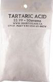 Tartaric Acid 50g - Grain To Glass Inc
