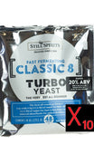 Turbo Yeast Classic 8 - Still Spirits - Pack Of 10 - Grain To Glass Inc