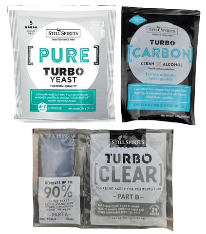 Turbo Yeast Pure Refill Pack - Includes Turbo Carbon and Turbo Clear - Still Spirits - Grain To Glass Inc