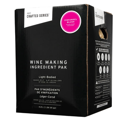 Zinfandel Blush 4 Week Wine Kit (Light Body) - Crafted Series - Grain To Glass Inc