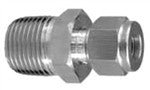 1/2" MPT x 1/2" Compression Fitting (Stainless Steel) - Grain To Glass Inc