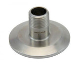 1.5" Tri - Clamp X 1/2" Male NPT - Stainless Steel - Grain To Glass Inc