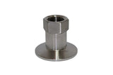 2" Tri - Clamp X 1/2" Female NPT - Stainless Steel - Grain To Glass Inc