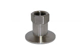 2" Tri - Clamp X 1.5" Female NPT - Stainless Steel - Grain To Glass Inc