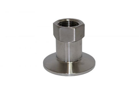 2" Tri - Clamp X 1.5" Female NPT - Stainless Steel - Grain To Glass Inc