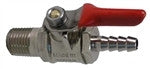 Ball Valve with Check - 1/4" MPT x 3/8" Barb - Grain To Glass
