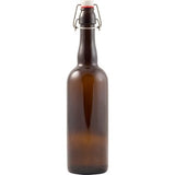 Beer Bottles Glass 750ml Brown - "Swing Top" 12 Pack - Grain To Glass Inc