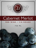 Cabernet Merlot - Peel and Stick Wine Label - Grain To Glass Inc