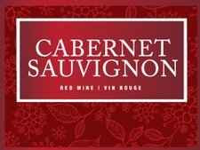 Cabernet Sauvignon - Peel & Stick Wine Label - Grain To Glass Inc