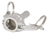 Camlock Type C - Female Camlock x 1/2" Barb (Stainless Steel) - Grain To Glass Inc