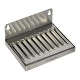 Drip Tray - 6" x 4" x 1" Wall Mount - Stainless Steel - Grain To Glass Inc