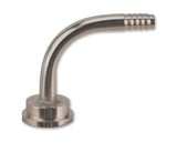 Elbow Tailpiece 1/4" Barb - Grain To Glass Inc