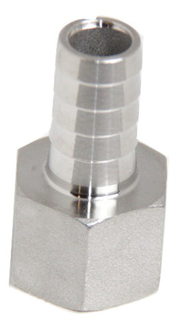 Barb 1/2" X 1/2" FPT Stainless Steel