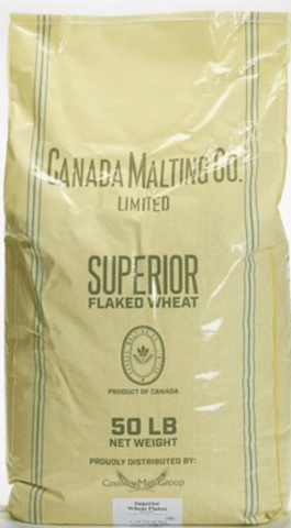 Flaked Wheat Bulk 55LB Bag - CMC - Grain To Glass Inc