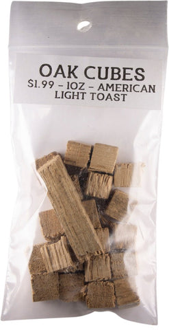 Oak Cubes (Light Toast, American) 2oz - Grain To Glass Inc