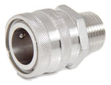 Quick Disconnect - 1/2" MPT Female Stainless Steel - Grain To Glass Inc