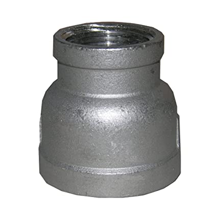 Reducing Coupler - 3/4" NPT x 1/2" NPT - Stainless Steel - Grain To Glass Inc