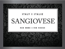 Sangiovese - Peel and Stick Wine Label - Grain To Glass Inc