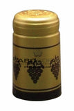 Shrink Cap - Gold/Black Grapes (30 Pack) - Grain To Glass
