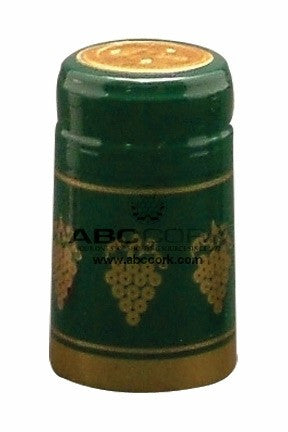 Shrink Cap - Green/Gold Grapes (30 Pack) - Grain To Glass
