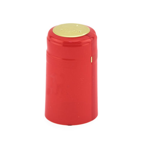 Shrink Cap - Solid Red (30 Pack)